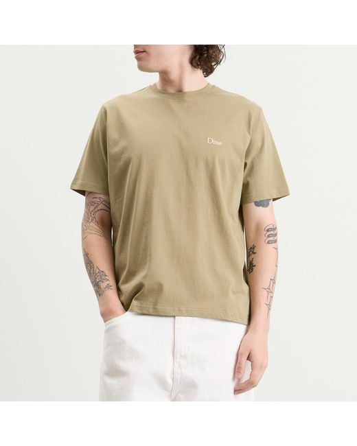 Dime Natural Classic Small Logo T-Shirt for men