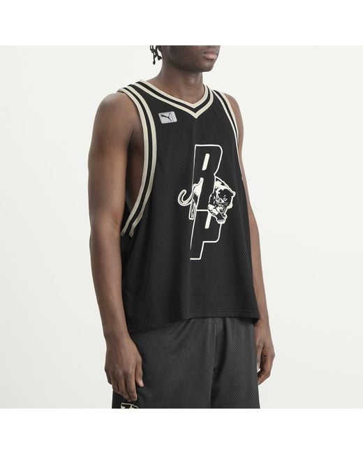 PUMA Black X Represent Graphic Jersey Top for men
