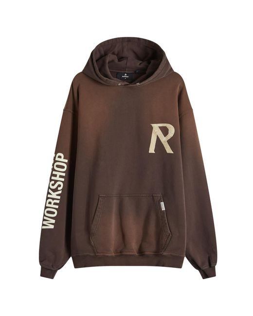Represent Brown Masking Tape Initial Hoodie for men