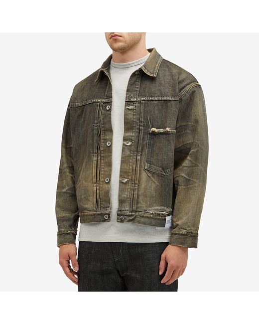 Neighborhood Savage Denim Type-1 Jacket in Green for Men | Lyst Neighborhood Savage Denim Type-1 Jacket in Green for Men | Lyst