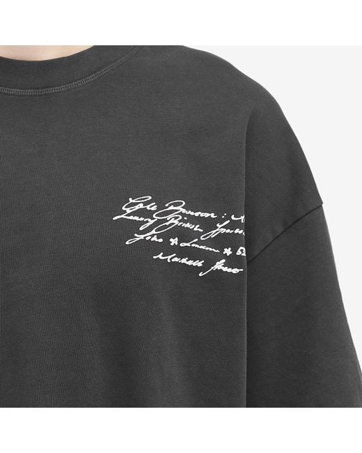 Cole Buxton Black Script T-Shirt for men