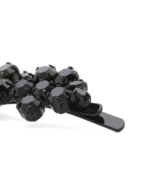 Simone Rocha Black Mini Hellebore Flower Hair Clip