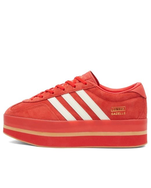 adidas gazelle silver green womens adidas Gazelle Indoor Shoes Red 8.5 main image 1