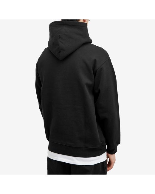 Dime Black Classic Small Logo Hoodie for men