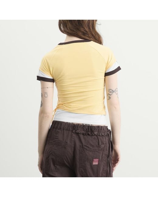 Adidas Yellow Layered Cali T-Shirt