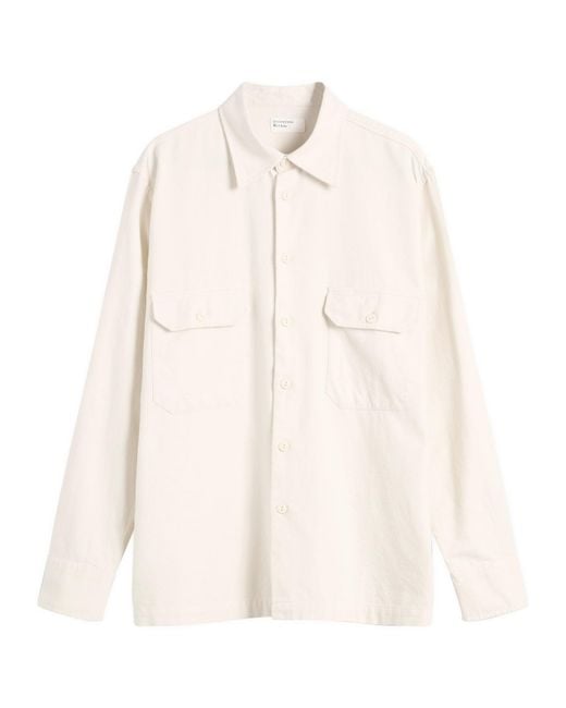 Universal Works Natural Sid Flannel Cpo Shirt for men