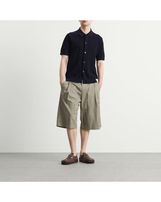 NN07 Blue Nolan Polo Cardigan for men