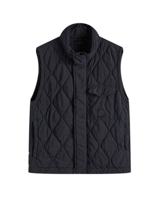 Stone Island Blue Ghost Piece Nylon Smerigliato Primaloft Vest for men