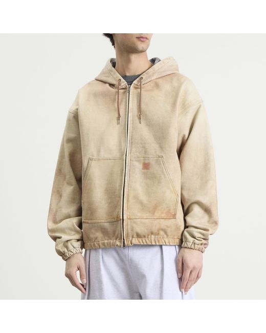 Beams Plus Natural Digital Print Hooded Jacket for men