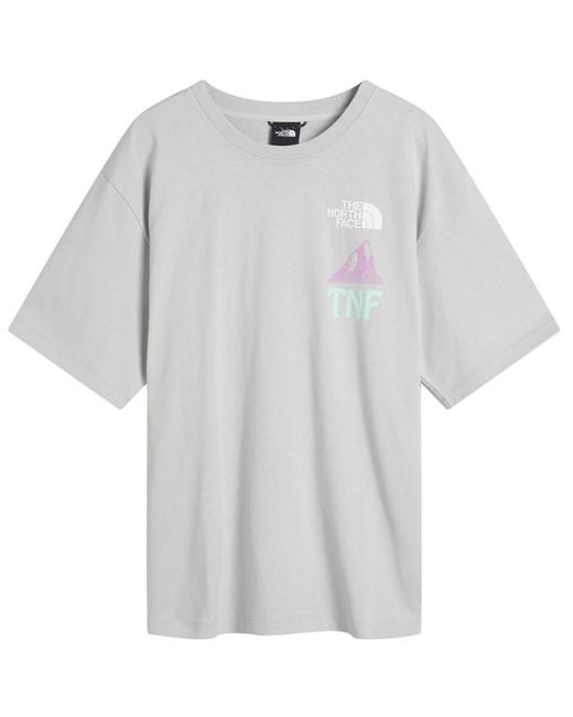 The North Face Gray Heaven & Earth Graphic T-Shirt for men