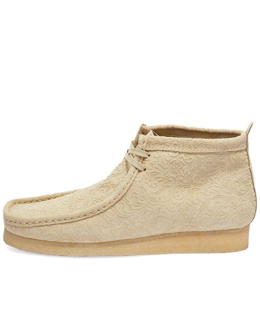 Clarks End. X Oxford Flowers Wallabee Boot in Natural for Men | Lyst