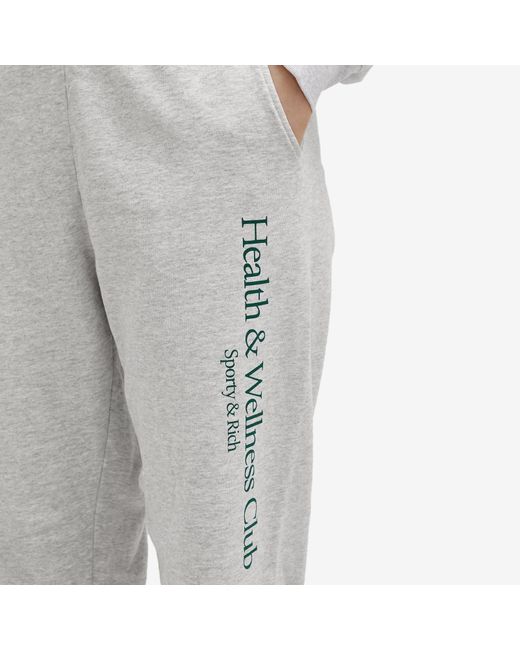Sporty & Rich Gray H&W Crest Sweatpant