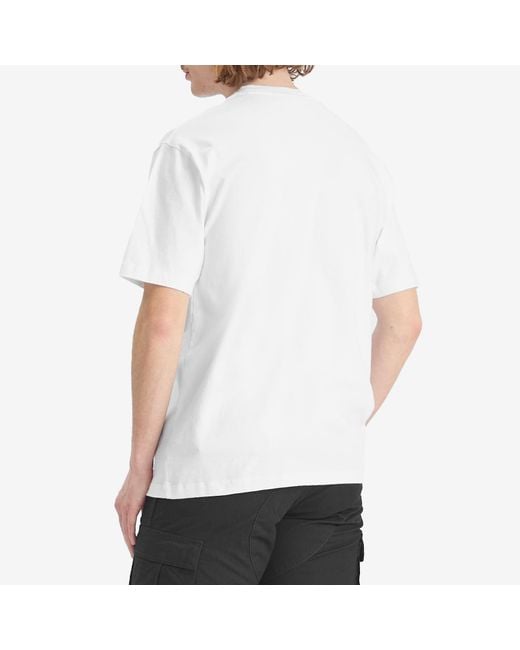 by Parra White Ball Sports T-Shirt for men