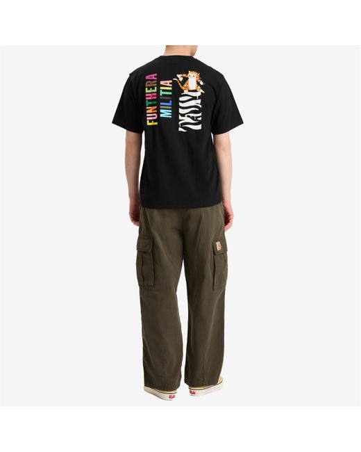 A Bathing Ape Black Colors Tiger Tee for men