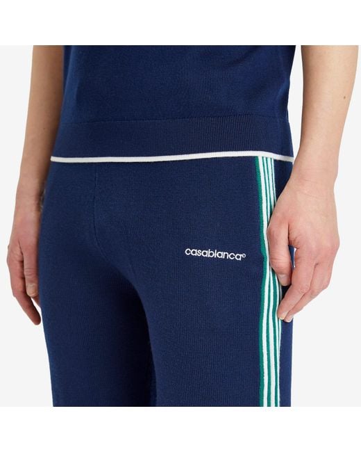 Casablanca Blue Tennis Track Pants for men