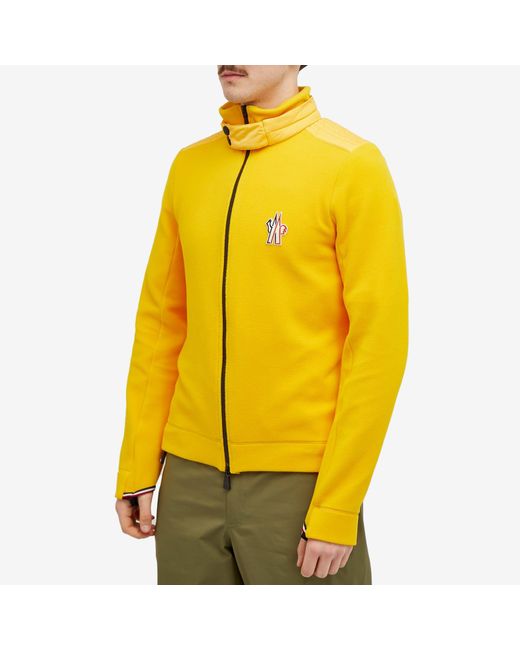 3 MONCLER GRENOBLE Yellow Polar Fleece Jacket for men