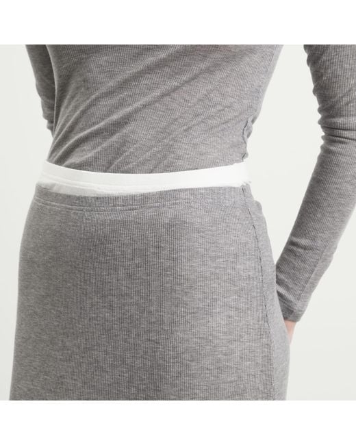 Samsøe & Samsøe Gray Sadou Jersey Maxi Skirt