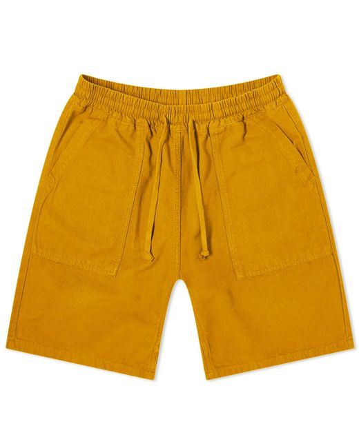 Service Works Yellow Classic Canvas Chef Shorts for men