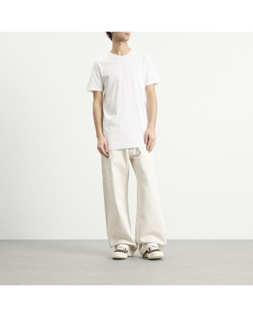 Rick Owens White Level T-Shirt for men