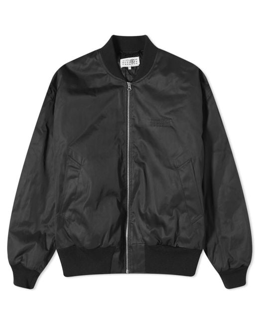 MM6 by Maison Martin Margiela Black Bomber Jacket for men