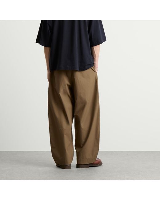 Studio Nicholson Green Double Pleat Volume Pant for men