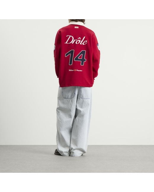 Drole de Monsieur Red Drole De Monsieur Racing Polo Shirt for men