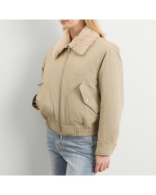 DUNST Natural Padded Minimal Flight Jacket