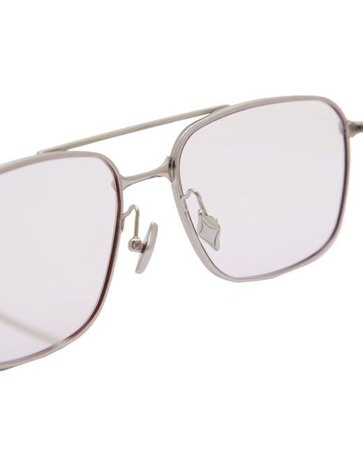 Gentle Monster White Met Sunglasses