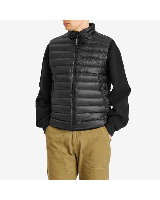 C P Company Black D.D. Shell Lens Down Vest for men