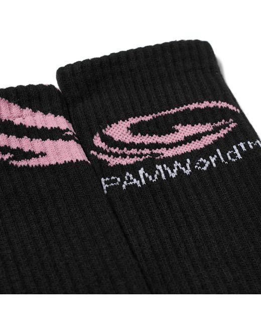 Pam Black Logo Socks for men