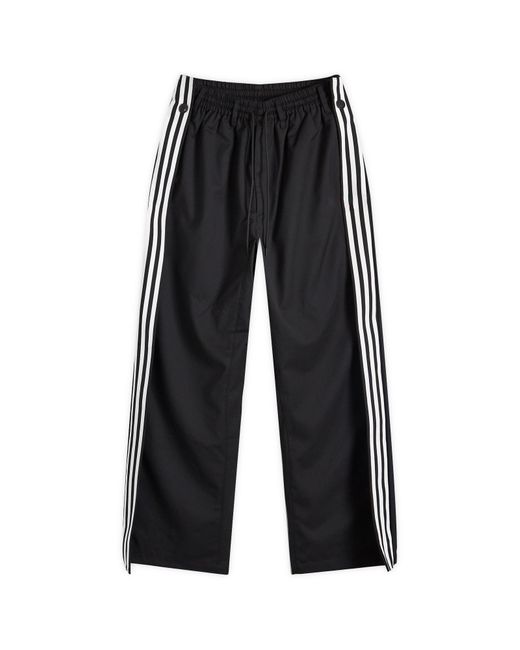 Y-3 Black Refined Wool Track Pants for men