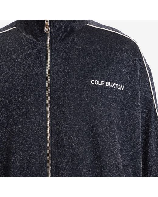 Cole Buxton Blue Glitter Piped Track Jacket for men