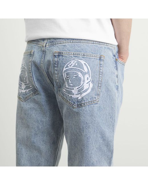 BBCICECREAM Blue Arch Logo Denim Jeans for men
