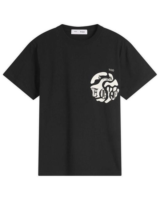 Toga Black Toga Print T-Shirt 1