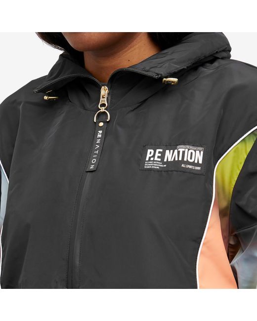 P.E Nation Black Cyper Printed Jacket