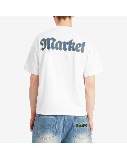 Market White Pure T-Shirt for men