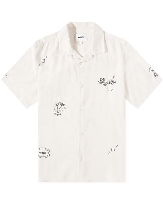 Wax London White Didcot Vacation Shirt for men