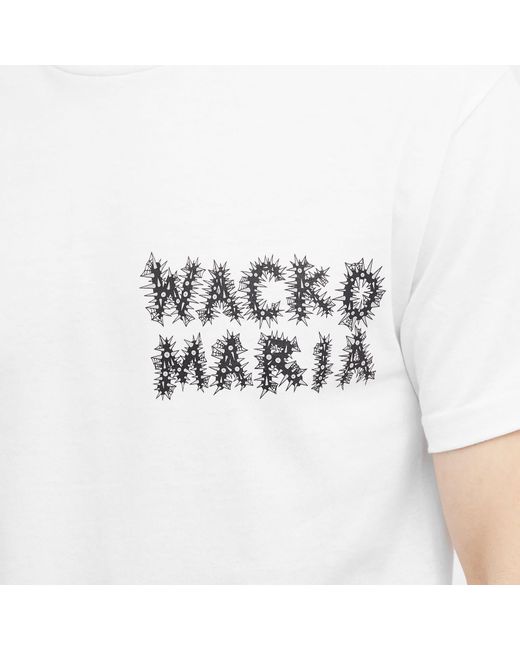 Wacko Maria White X Neckface Type 5 T-Shirt for men