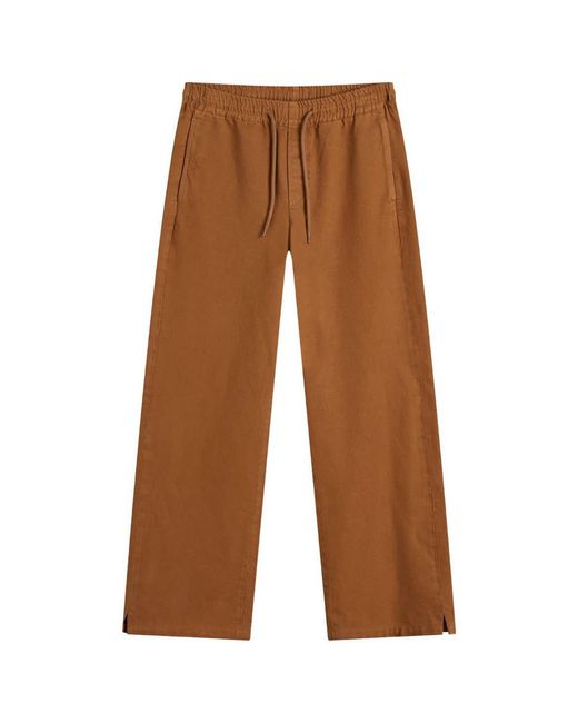 A.P.C. Brown Vincent Twill Trousers for men