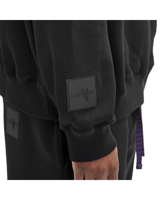 Lanvin Black X Future Curb Lace Hoodie for men