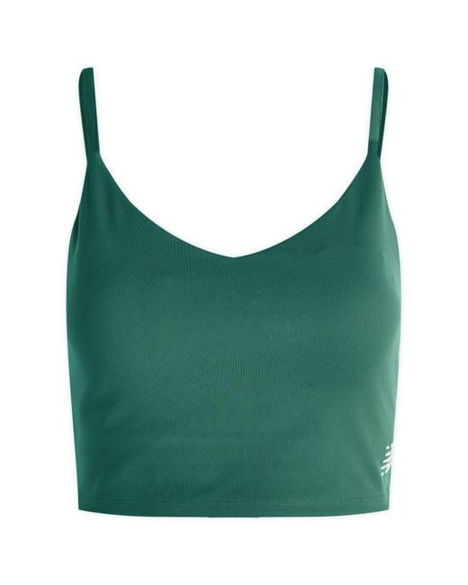 New Balance Green Soft Bra Top