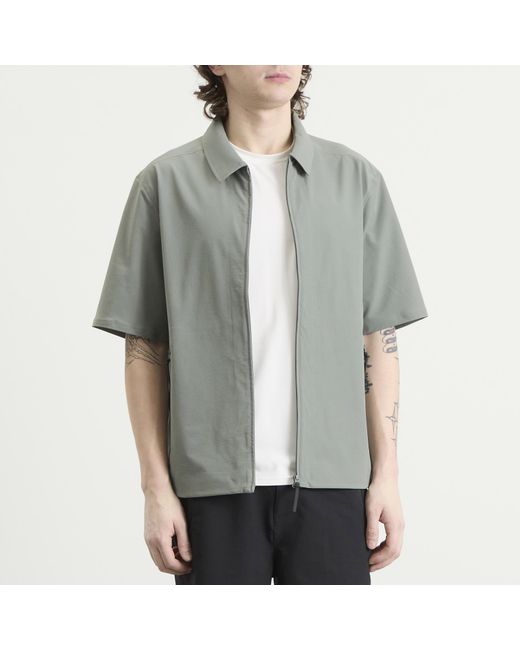 Hiking Patrol Gray Edge Lt Softshell Technical Short Sleeve Shirt for men