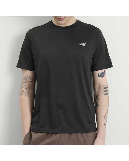 New Balance Black New Balance Athletics T-Shirt for men