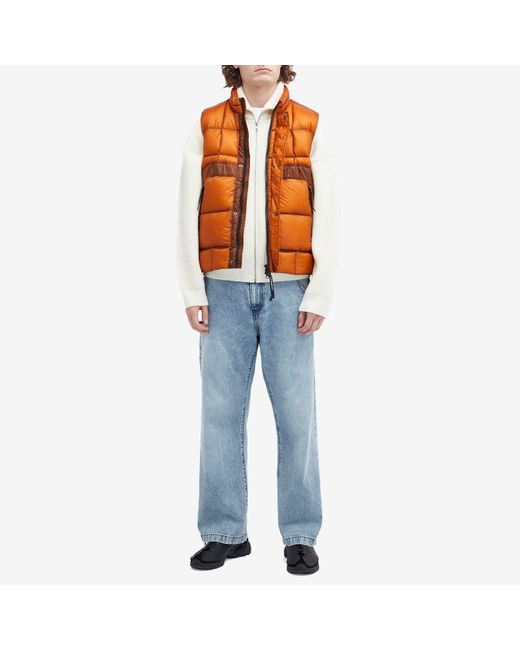 C.P. Company D.D Shell Down Vest in Orange for Men | Lyst