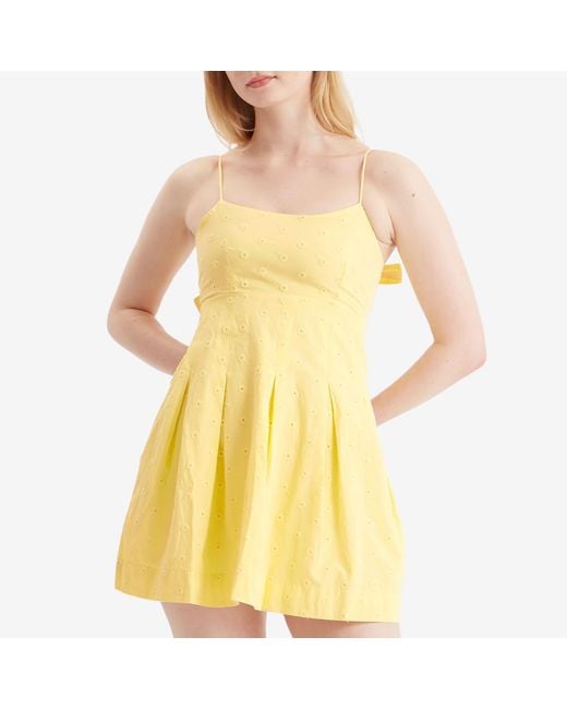 Damson Madder Yellow Iris Mini Dress