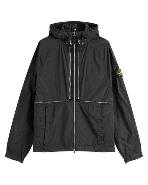 Stone Island Men's Black Nylon Metal Watro-Tc Econyl 2-In-1 Jacket
