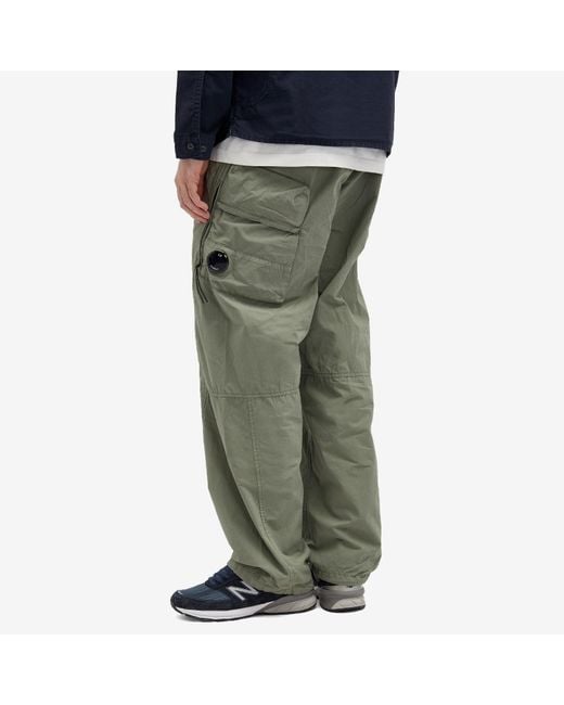 C P Company Green Micro Reps Loose Utility Pants for men