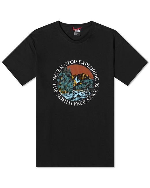 The North Face Black Graphic T-Shirt for men