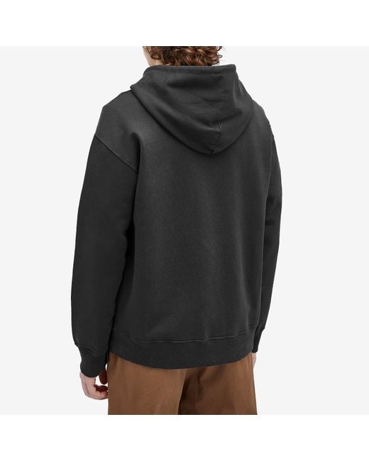 MM6 by Maison Margiela Black Numbers Patch Logo Hoodie for men