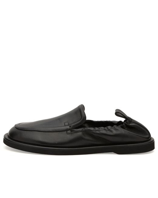 Studio Nicholson Black Donovan Leather Elastic Back Loafer for men